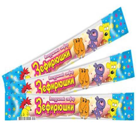 Зефирюшки воздушный зефир 12г косичка