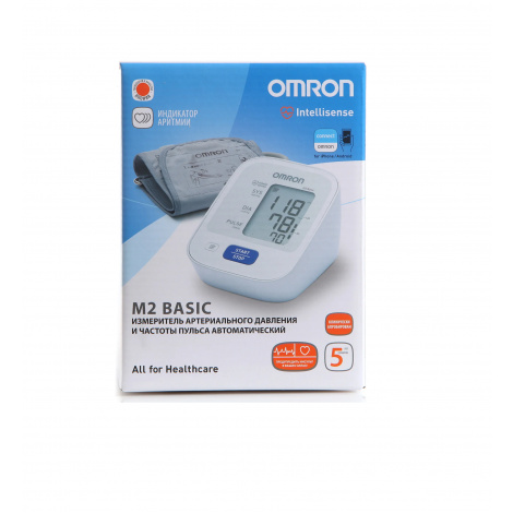 Тонометр OMRON модель M2 Basic автомат на плечо (манжета 22-32см)