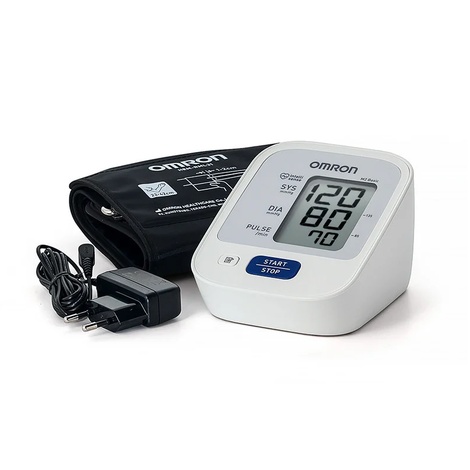 Тонометр OMRON модель M2 Basic автомат на плечо + адаптер (манжета 22-32см)