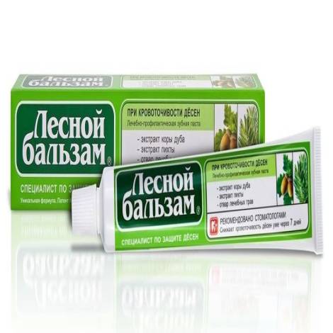 Зубная паста Лесной бальзам 75,0 Кора дуба и пихта