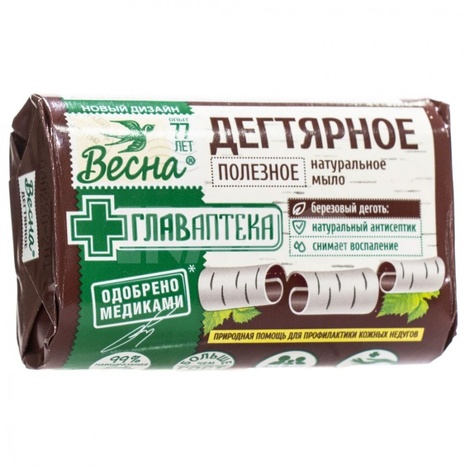 Весна Мыло дегтярное 90 г