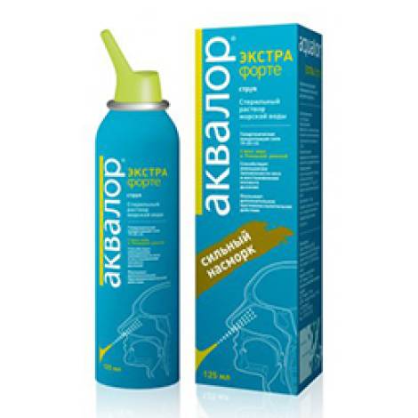 Аквалор Экстра Форте 125 мл с алоэ-вера и ромашкой римской ср-во д/орашения и промывания носа