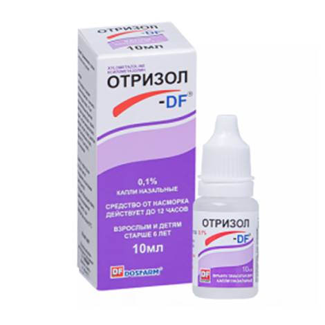 Отризол 0,1% 10,0 капли назальные