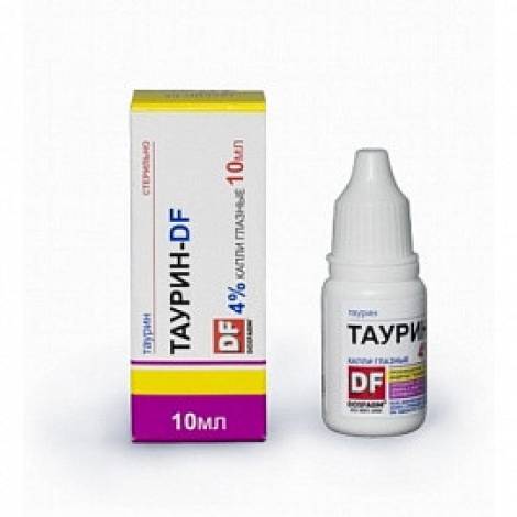 Таурин 4% 10 мл капли глазные