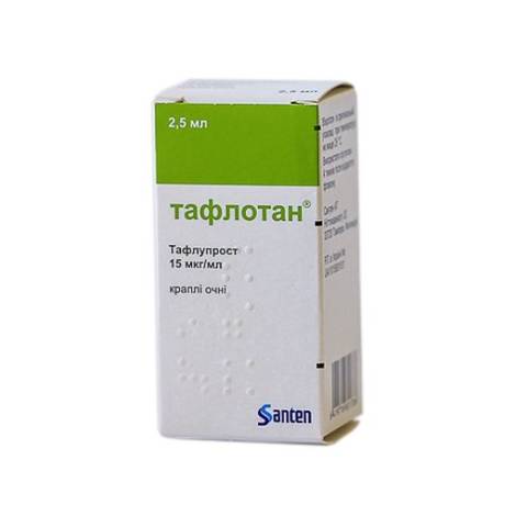 Тафлотан 15мг/мл 2,5 мл капли глазные