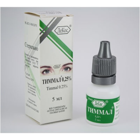 Тиммал 0,25% 5,0 глазные капли