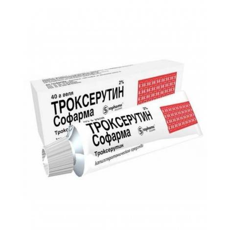 Троксерутин 2% 40,0 гель