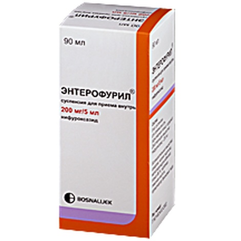Энтерофурил  200мг/5мл 90 мл сусп.