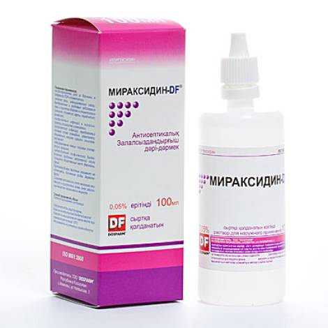 Мираксидин-DF 0,05% 100,0 р-р д/наруж прим. фл.