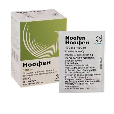 Ноофен 100 1 г №15 пор.д/р-ра для приема внутрь