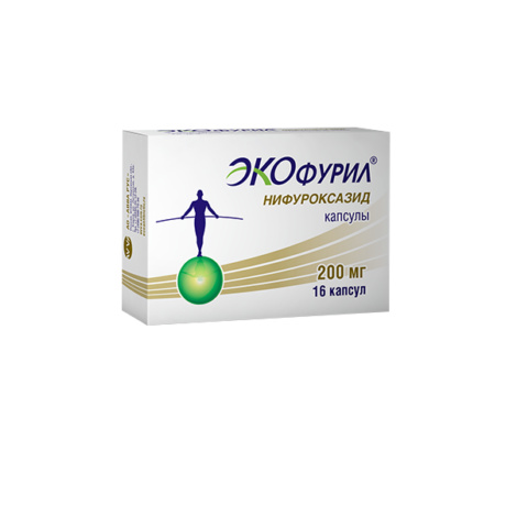 Экофурил 200мг №16 капс.