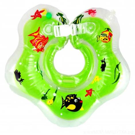 Бусинка Круг на шею д/купания с погремушкой (303)