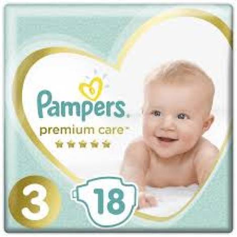 Подгузники Pampers 3 №18 Premium Care Midi 