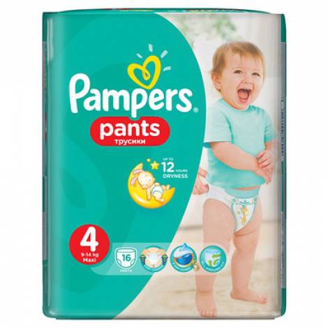 Подгузники Pampers- трусики 4 №16 