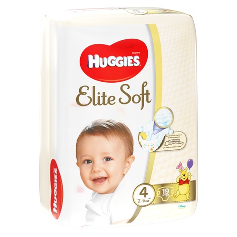 Подгузники Хаггис Элит софт 4 №19