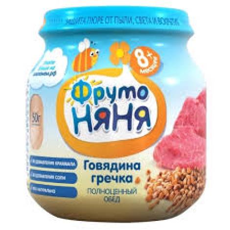 Пюре Фрутоняня 100,0 говядина+гречка+морковь