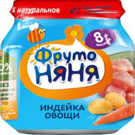 Пюре Фрутоняня 100,0 индейка+овощи