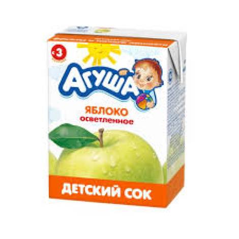 Сок 200,0 Агуша яблоко осветленный