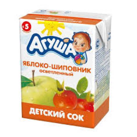 Сок 200,0 Агуша яблоко+шиповник