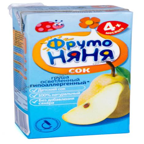 Сок 200,0 Фрутоняня груша
