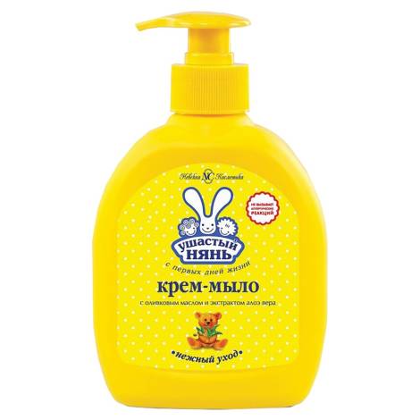 Ушастый Нянь 300,0 крем-мыло с олив.маслом и алоэ