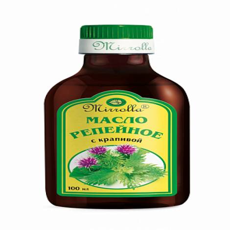 Репейное масло 100 мл с крапивой