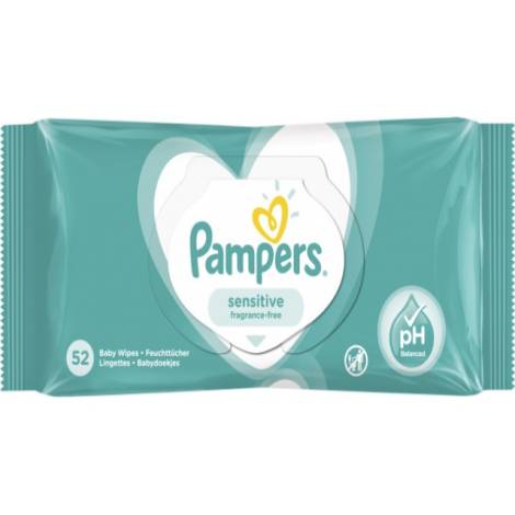 Салфетки Pampers №52 влажные детские Sensitive