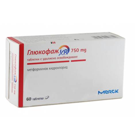 Глюкофаж ХR 750мг №60 табл.
