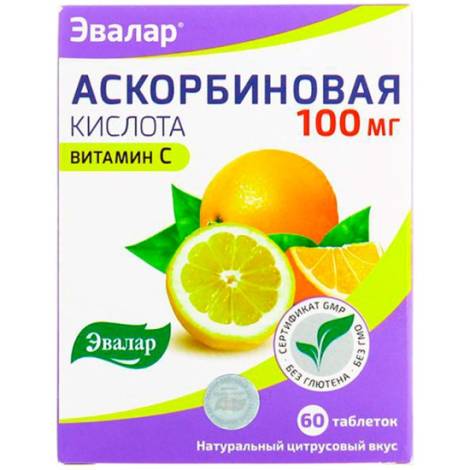 Аскорбиновая кислота (вит.С) 100мг №60 табл.
