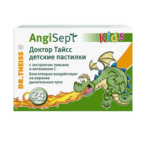 Анги Септ Dr.Theiss №24 табл. д/рассас. детские с вит С и экстр. тимьяна
