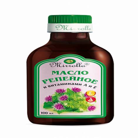 Репейное масло 100 мл с витаминами А, Е