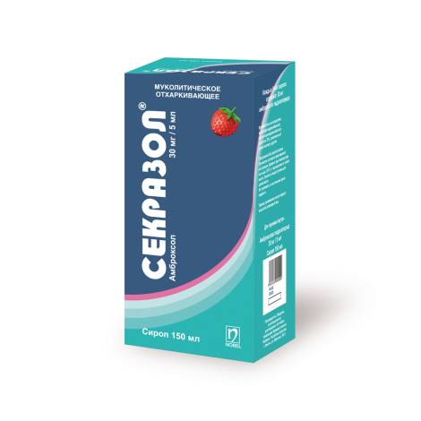 Секразол 30мг/5мл 150,0 сироп