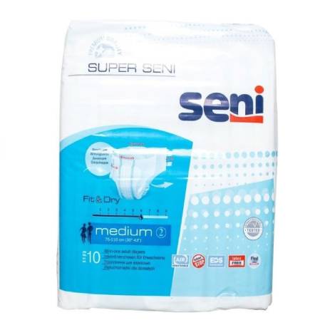 Подгузники Seni Super Medium д/взр. №10 (75-110)