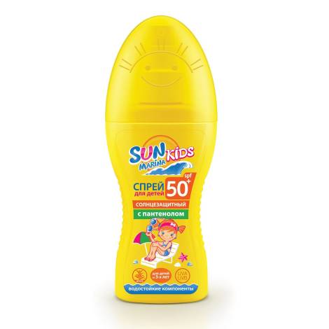 Sun Marina Kids водостойкий SPF 50  150 мл спрей солнцезащитный 
