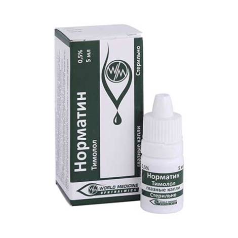 Норматин 0,5% 5 мл капли глазные