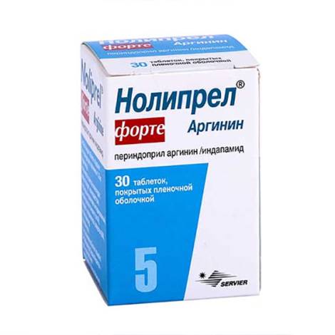 Нолипрел Форте Аргинин 5 мг/1,25 мг №30 табл.
