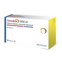 Глюкофаж 1000мг №60 табл.