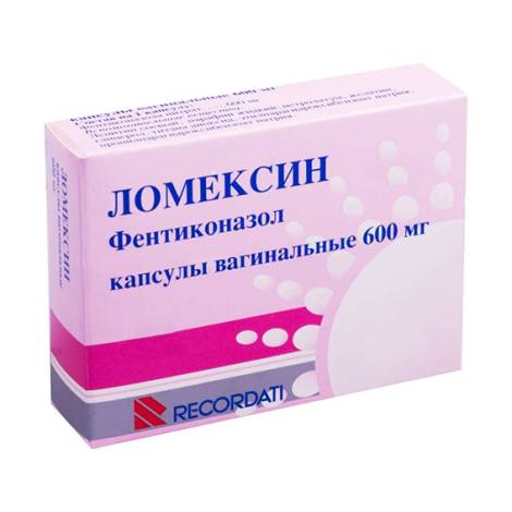 Ломексин 600мг №1 капсулы вагинальные