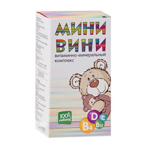 Мини Вини витаминно-минеральный комплекс д/детей №30 пастилки жеват.