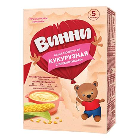 Каша Винни 200,0 молочная Кукурузная с пребиотиками