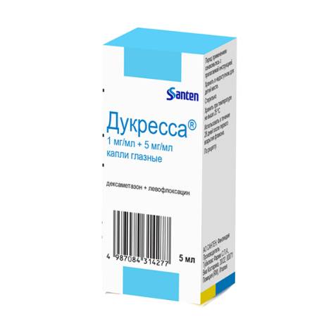 Дукресса® 5мг/мл + 1мг/мл 5 мл капли глазные
