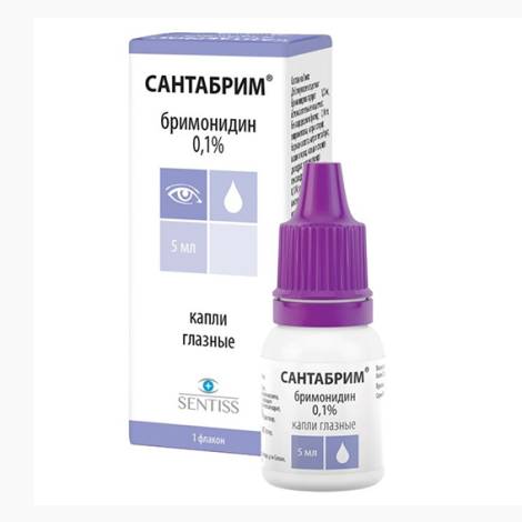 Сантабрим 0,1% 5 мл капли глазные