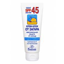 Floresan 60 мл крем-блок от загара для лица водостойкий SPF-45 (Ф-113F) 