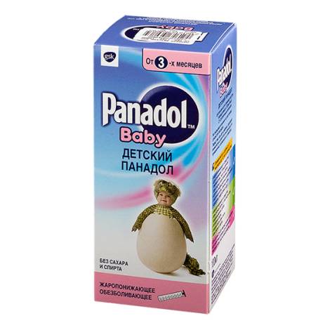Панадол детский 24мг/мл 100,0 суспензия д/приёма внутрь