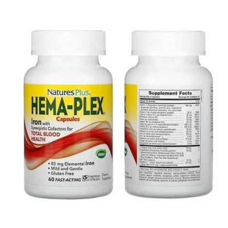 Hema-Plex Железо 85мг №60 табл. с замедленым высвобождением