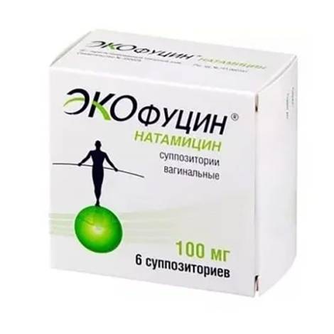 Экофуцин AVVA 100мг №6 суппозитории вагинальные