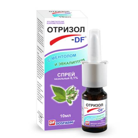 Отризол 0,1% 10,0 спрей с ментолом и эвкалиптом