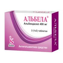 Альбела 400мг №3 табл.