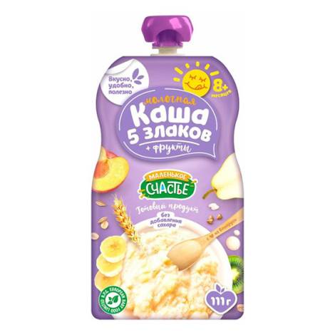 LEON BABY Молочная каша 115,0 5 злаков+фрукты с 8 мес.