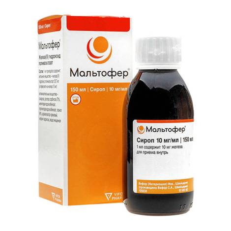 Мальтофер 10мг/мл 150 мл сироп